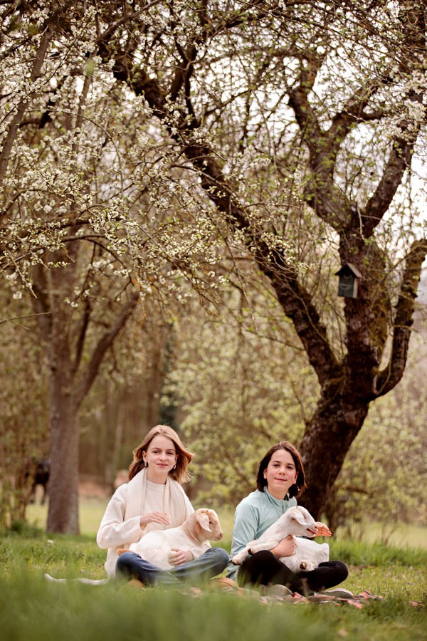 Fotoshooting-mit-kindern-und-ziegen-babys